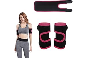 EUYKQNOI Lot de 2 gaine bras sculptante gainante gaine bras Brassards de Sudation, Anti-Transpiration pour Bras de Sauna, Manchons Amincissants et Réglables pour l'Entraînement Sportif des Bras