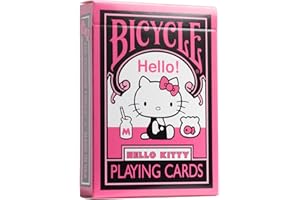 Bicycle Hello Kitty - Black and Pink (Designer Spielkarten, Poker, Skat...)