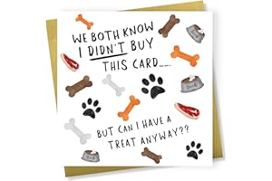 Printperfect - Funny Birthday Card From The Dog Amusing Birthday Card For Dog Owner - “Fur Baby Gift For Dog Mum, Dad, Wife, Husband, Girlfriend, Boyfriend - Hilarious Card For Dog Parents