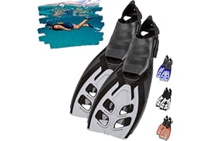 Khroom® 36-47 Aletas de Buceo Ajustables para Adultos Made in Italy | Aletas de Buceo, Aletas de natación