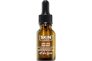 SKIN LABO SkinLabo - Siero Attivo Aha + Bha, Elimina le Cellule Morte Superficiali, Perfezionatore Cutaneo con Azione Esfoliante e Purificante - 15 ml (Vecchia Versione)