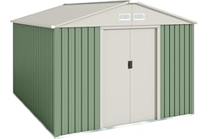 HOGGAR BY OKORU Hoggar Abri de Jardin en métal 7.86 m2 - Garantie 10 Ans - 261x301x198cm