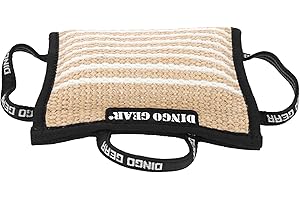 DINGO GEAR WWW.DINGOGEAR.COM 1977 Dingo Gear Cuscino Mordicchio a Forma di Cuneo Medio Extra, in Iuta, per l'Allenamento IGP IPO K9, Addestramento dei Cani, Modello S00519