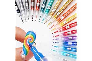 MITOYMIA Nail Art Pens Markers Set,Christmas Gifts,18 Colors Acrylic Paint Markers Nail Polish Set for Drawing, Dotting, Lining, Complete DIY Manicure Kit for Home Salon,Christmas Gifts & Nail Designs