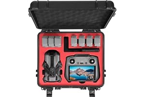 FPVtosky Koffer für DJI Mini 5 Pro/Fly More Combo/Plus, wasserfeste Tragetasche, passend für DJI RC 2 Controller/Battery Charger Hub/Zubehör [NUR Hard Case]