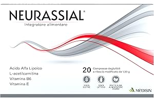 MèDISIN | NEURASSIAL® Integratore per Benessere del Sistema Nervoso, Protegge da Stress Ossidativo e Alterazioni Sensoriali, con Acido Alfa Lipoico, L-acetilcarnitina e Vitamine, 20 Compresse