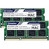 Timetec Hynix IC compatible with Apple 16GB Kit (2x8GB) DDR3 1333MHz PC3-10600 SODIMM Memory Upgrade For selected MacBook Pro