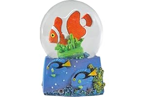 Water Globe - Pesci di Barriera di Deluxebase. Palla di Neve con Statuetta in Resina. Ottima per l'arredamento e come regalo. (Design selezionato casualmente tra Pesce Pagliaccio o Tang Blu)