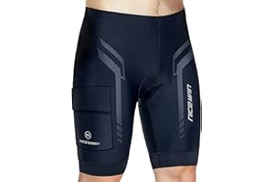 NICEWIN Sports Cuissard de Cyclisme pour Homme Vélo Shorts de 4D Gel Rembourré Séchage Rapid Pantalon VTT Respirant Cycliste