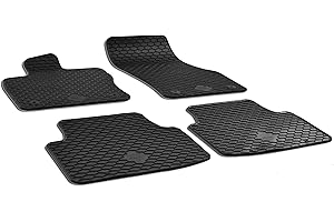 ‎WALSER WALSER DirtGuard Gummi Fussmatten Auto für VW Golf Sportsvan 02/2014-08/2020, 100% passgenaue Auto Fußmatten, robuste Universal Fußmatte Auto, Gummimatten Auto