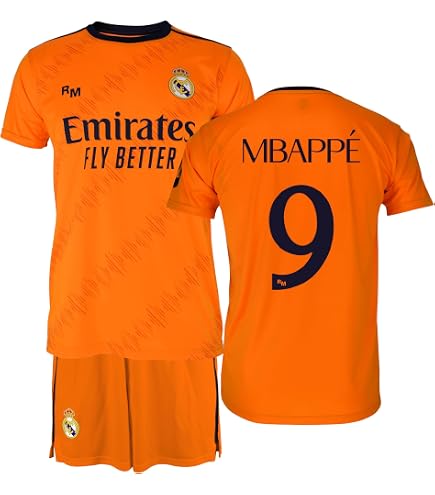 Ensemble Maillot Short Real Madrid Kylian Mbappé - Collection Officielle Enfant 6-14 Ans