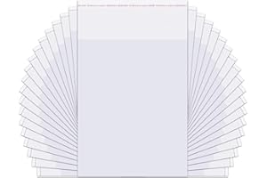 KNR HARMONY Bolsas Adhesivas Transparentes 200 piezas 10x13cm Bolsas Autoadhesivo Plástico OPP Celofán 50µm Contacto con la seguridad alimentaria para panadería Galletas Dulces Jabón Comida(15 Tamaños a Elegir)​