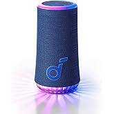 Soundcore by Anker, Glow 30W, 30W 360&deg; Ses, Senkronize Radyant Işık, 18 Saat Oynatma S&uuml;resi, &Ouml;zelleştirilebilir EQ, Işık G&ouml;st