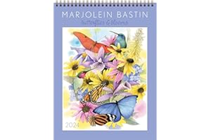 Marjolein Bastin 2024 Wall Calendar: Butterflies & Blooms