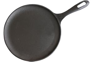 Victoria Żelazko indukcyjne Comal żeliwne emaliowane do pizzy, omlety 26,6 cm, ogień, grill, piekarnik, płyta ceramiczna, gazowa, bez toksycznych PTFE