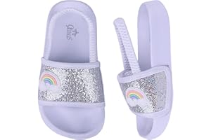 Youecci Badelatschen Mädchen Badeschlappen Sommer Jungen Hausschuhe Flache Kinder Badeschuhe Rutschfest Leicht Dusch Strand Kinder Sandalen 20-31