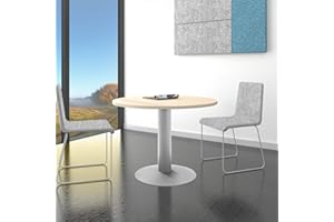 ‎WEBER BÜRO Weber Büro Optima runder Besprechungstisch Esstisch Küchentisch Tisch Ahorn Rund Ø 100 cm