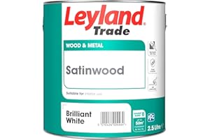 Leyland Trade Satinwood Paint - Brilliant White 2.5L