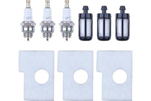 Adefol Filtro del carburante dell'aria Candela di accensione Kit Ricambi per Stihl 017, 017C, 018, 018C, MS170, MS170C, MS180-1130 124 0800