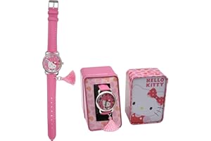 SRVERTEX SRV Hub® Analogue Watch for Kids Girls with Artificial Leather Strap and Metallic Gift Box 1pcs Painted Disney Character and Multicolor 24cm