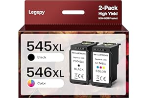 Legepy PG-545 CL-546 XL Patronen Ersatz für Canon PG-545XL CL-546XL (1 Schwarz 1 Farbe) Druckerpatrone Kompatible mit Pixma MX495 TR4550 TR4551 MG2550s MG2555s TS3150 TS3151 MG3050 MG3051 MG2950