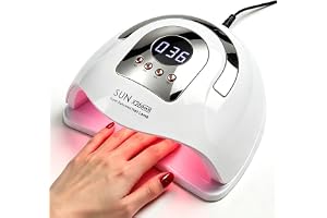 380W Professionell LED Nagellampa, Nageltork 4 Timers | 81 LED nagellampa, med automatisk sensor och LCD-skärm, för vardagsrum och hem