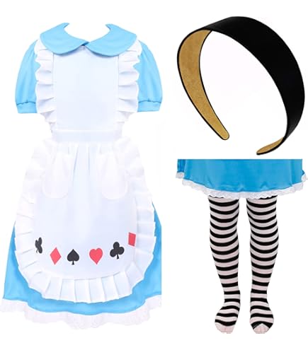 I LOVE FANCY DRESS Calze Sportive Bambini 2 Paia, Bianche Con Strisce Nere, Accessorio Per Costume Cheerleader Varsity