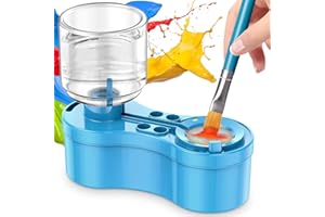 TUHNHGD Brush Rinser, Paint Brush Cleaner Art Supplies, Water Cycle Rinser, Multifunctional Paint Brush Cleaner for Acrylic and Water-Based Paint Cleaning Tools (blue)