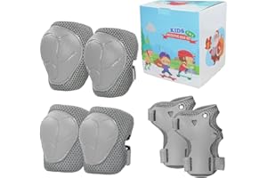 ‎LANOVAGEAR LANOVAGEAR Knieschoner Kinder Schützer Inliner Schonerset Protektoren Kinder 2-8 Jahre Ellbogenschützer Knieschützer Handgelenkschützer 6 in 1 für Inliner Radfahren Skateboards Roller