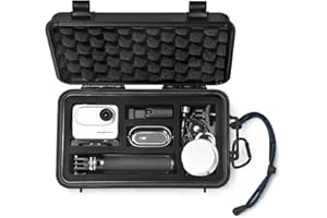 LEKUFEE Estuche Rígido Impermeable para Insta360 GO 3S/GO 3 cámara de acción/vlog y Accesorios (Solo Funda)