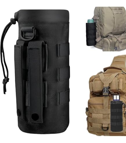 Sacoche Porte-bouteille Molle De La Marque Brandit, Taille S, 1L, Neuve, Idéale Pour Rando Et Camping.