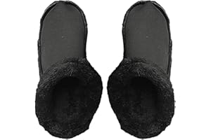 VOOVEN Fluffy Crocs, Black Liners Clogs Replacement, Warm Plush Lining, Removable Croc Liners, Fleece Fur Liners for Crocs, Lnsoles for Croc-S Clogs Replacement Unisex