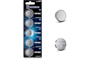 KITOSUN CR1632 3V Lithium Coin Battery – CR 1632 Lithium Cell Button Batteries Replacement for Toyota Prius Car Key Fob Remote Tire Pressure Heart Rate Monitor Sensor Dog Collar (5 Pcs)