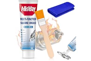 AllisWay Graisse Silicone, Graisse Diélectrique Graisse Contact Electrique Graisse Bougies Résistance aux Hautes Températures Convient aux Bougie D'allumage, Bougies de Préchauffage 50g