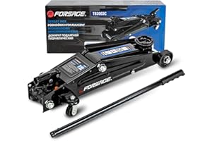 FORSAGE Rangierwagenheber 3T (h min 130mm, h max 410mm) mit Drehgriff // Wagenheber 3T Hydraulisch