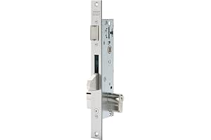 Tesa Assa Abloy 2210E203AI Cerradura Monopunto De Palanca Deslizante Para Perfiles Metálicos Para Perfiles Metálicos Inoxidable Entrada 20 mm 2210E