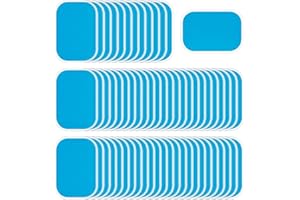 flintronic EMS Ricambio Gel Pezzi, Elettrodi Pad per Elettrostimolatori, Elettrodi per Cinture Massaggianti, ABS Gel Pad di Ricambio di Elettrostimolatore Abdominal Muscolare