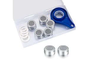 XKQYX 5 Pcs Tap Aerator, Tap Nozzle Replacement Part, Tap Faucet Aerator with Gasket, Wrench