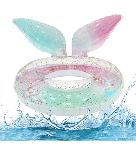 Bouée Enfant Sirène Gonflable - Anneau De Natation PVC, Design Coloré, Pour Piscine Ou Plage - Enfants 2 à 9 Ans - 8