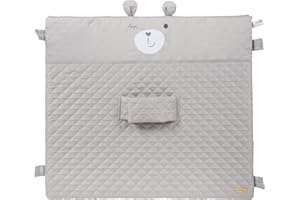 roba Fasciatoio di sicurezza "roba style" "Sammy", grigio con cinghia di fissaggio alla superficie del fasciatoio, 85 x 75 cm