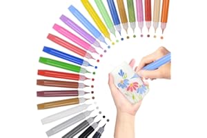 Esoes 24 Stück Wachsstifte für Kerzen Kerzenstifte10 ml Kerzenstifte Candle Pen Tassen Bemalen, Keramik Bemalen set Dekorieren & Gestalten für Kerzen DlY
