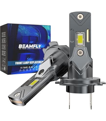Ampoules LED H1 4000LM 6500K - Pack De 2 Pour Phares Voiture - Remplacement Halogène Direct