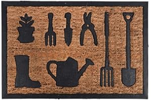 Esschert Design RB217 wycieraczka z włókna kokosowego, narzędzia ogrodowe, brązowa