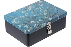 Cabilock Scatola di Immagazzinaggio con Lucchetto Retro Stile di Contenitore di Caramella di Cioccolato per tè E caffè di Monili Cosmetici Foto Regalo Caso può per Cucina di