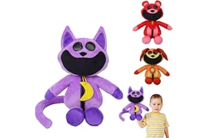 Emafymb Smiling Critters Peluche Juguete de Peluche de Sonrientes Critters Cat Nap Plush Toy Funny Cute Smiling Critters Catnat Accion Doll for Kids and Adults Birthday and Christmas (A)