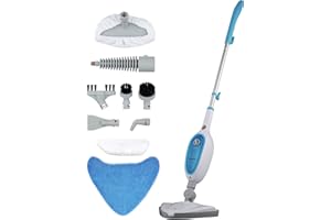 Vytronix USM13 10-in-1 Multifunction Upright Steam Cleaner Mop | Kills 99.9% of Bacteria | Steamer For Cleaning Hard Floors, Carpets, Bathroom, Kitchen, Windows, Garments & Upholstery | 6m Power Cord