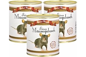 ‎4YOUDESIGN 4you Design 3-er Feines Mäusegulasch aus der Dose - Scherzartikel als Geburtstagsgeschenk, lustiges Wichtelgeschenk – Spaßgeschenk zu Weihnachten, Nikolausgeschenk – Lustiges Kollegengeschenk