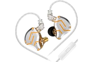 Yinyoo KZ ZS10 Pro Earphones Wired,4BA 1DD Hybrid IEM Hifi for Gaming Earbuds with Mic,Aluminum Alloy Cover In Ear Monitor with 2 pin 3.5mm Cable for Musician