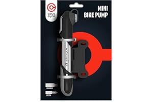 Optio Cycle Mini Pompka Rowerowa 120 PSI (8,3 Bara), Ręczna Pompka