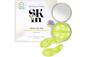 REVOLUTION SKINCARE LONDON Revolution SKin, Silicone Eye Patches, Patch Occhi in Silicone Riutilizzabili, Sgonfiano e Idratano, Vegano e Cruelty-Free, 1 Paio